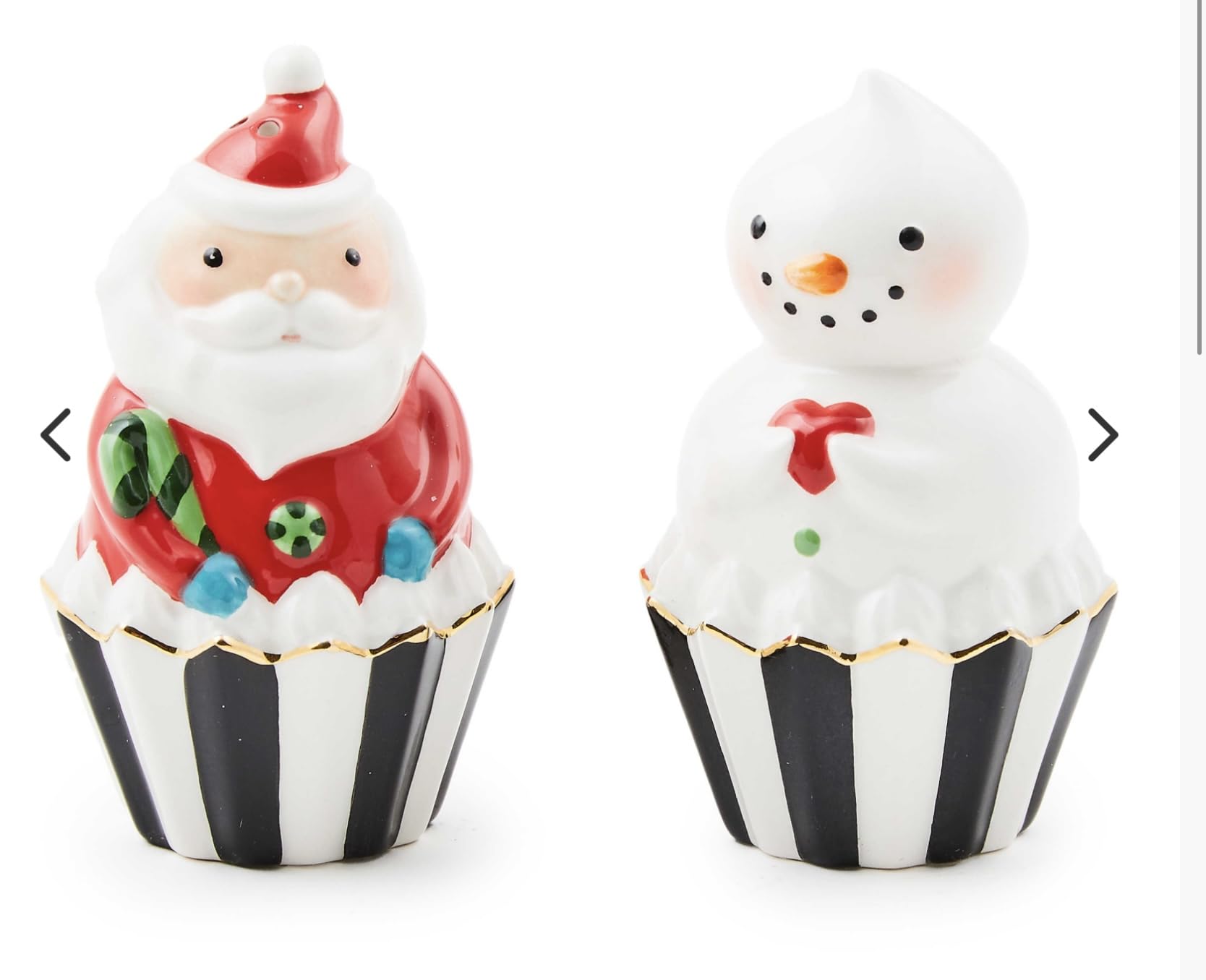 Amazon.com: MacKenzie-Childs Bake Shop Santa & Snowman Salt